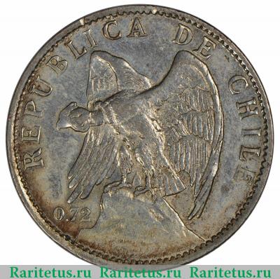 1 песо (peso) 1915 года   Чили
