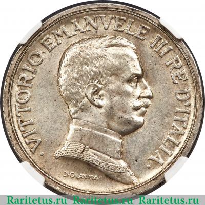 5 лир (lire) 1914 года   Италия