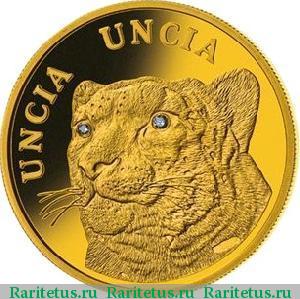 Реверс монеты 500 тенге 2009 года  барс Казахстан proof