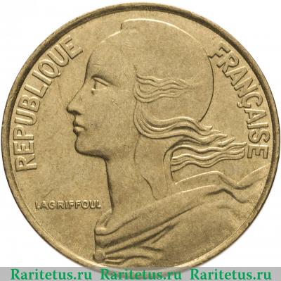 20 сантимов (centimes) 1994 года Пчела  Франция