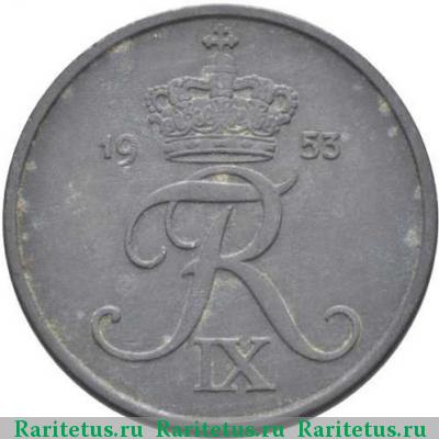 5 эре (ore) 1953 года  Дания