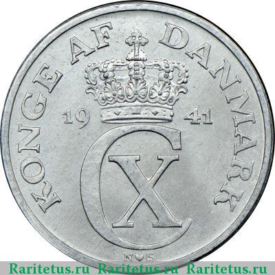 5 эре (ore) 1941 года  Дания