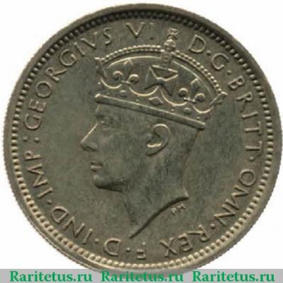 6 пенсов (pence) 1944 года   Британская Западная Африка