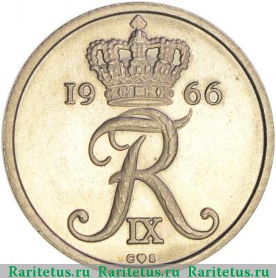 25 эре (ore) 1966 года  Дания