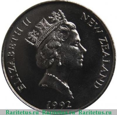 5 долларов (dollars) 1992 года  Тасман Новая Зеландия