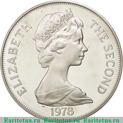1 крона (crown) 1978 года   Тристан-да-Кунья