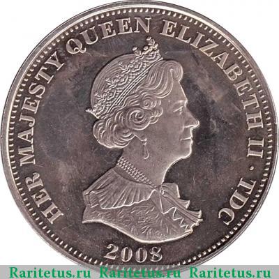 1 крона (crown) 2008 года  Белфаст Тристан-да-Кунья