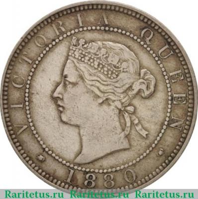 1 пенни (penny) 1880 года   Ямайка