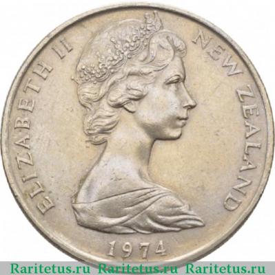 50 центов (cents) 1974 года   Новая Зеландия