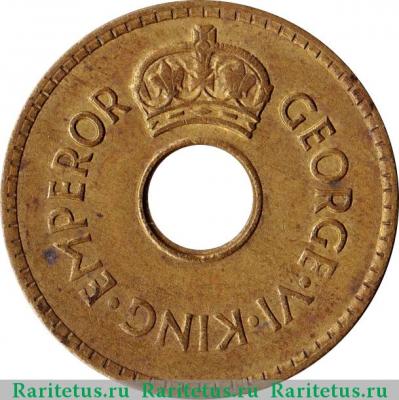 1 пенни (penny) 1942 года   Фиджи