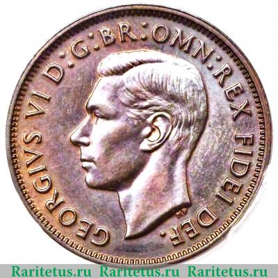 1/2 пенни (penny) 1950 года   Австралия