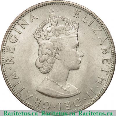 1 крона (crown) 1964 года   Бермуды