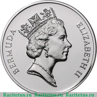 25 долларов (dollars) 1987 года  Бермудские Острова proof