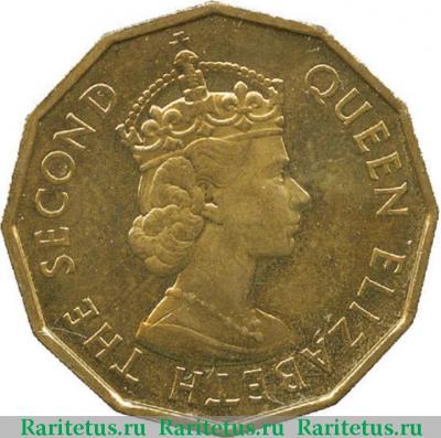 3 пенса (pence) 1961 года   Фиджи