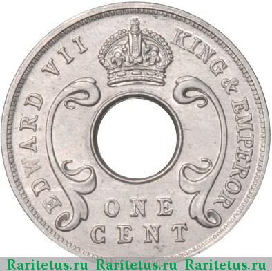 1 цент (cent) 1907 года   Британская Восточная Африка