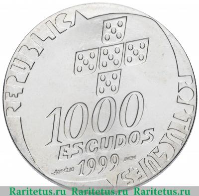 1000 эскудо (escudos) 1999 года  25 апреля Португалия
