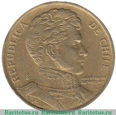 10 песо (pesos) 1997 года   Чили