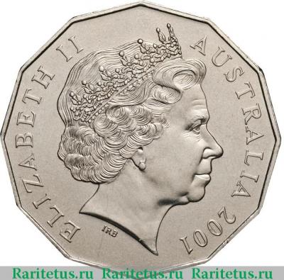 50 центов (cents) 2001 года  Квинсленд Австралия
