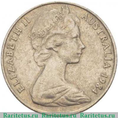 10 центов (cents) 1984 года   Австралия