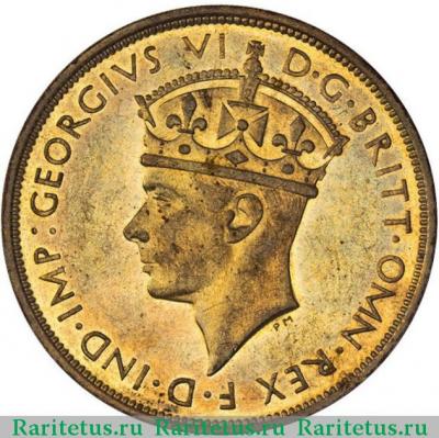 2 шиллинга (shillings) 1942 года KN  Британская Западная Африка