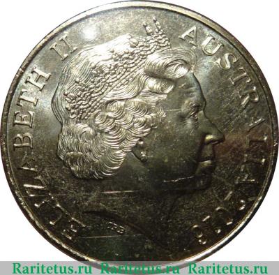 25 центов (cents) 2016 года  Лонг Тан Австралия