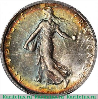 1 франк (franc) 1908 года   Франция