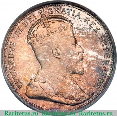25 центов (квотер, cents) 1905 года   Канада