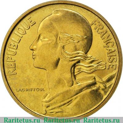 10 сантимов (centimes) 1970 года   Франция