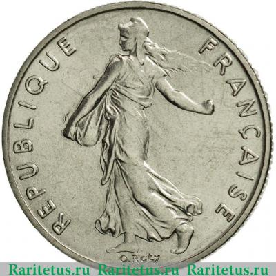 1/2 франка (franc) 1986 года   Франция