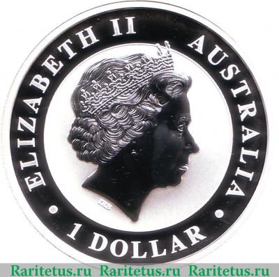 1 доллар (dollar) 2017 года  кукабара Австралия