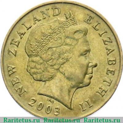 2 доллара (dollars) 2003 года   Новая Зеландия