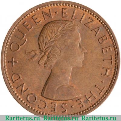 1 пенни (penny) 1960 года   Новая Зеландия