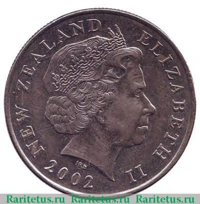 50 центов (cents) 2002 года   Новая Зеландия