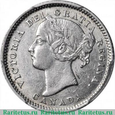 10 центов (cents) 1882 года   Канада