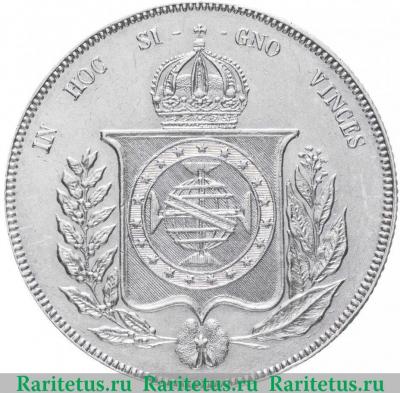 1000 рейс (реалов, reis) 1866 года   Бразилия