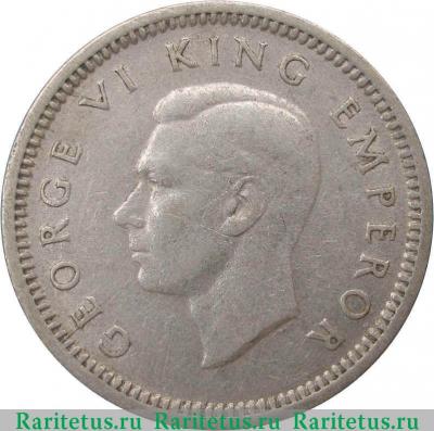3 пенса (pence) 1946 года   Новая Зеландия