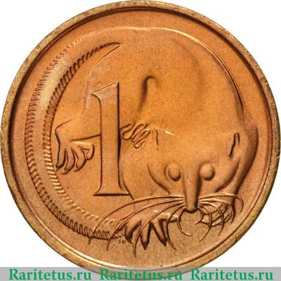 Реверс монеты 1 цент (cent) 1982 года   Австралия