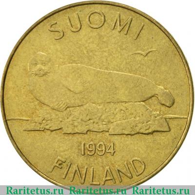 5 марок (markkaa) 1994 года   Финляндия