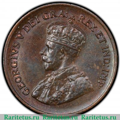 1 цент (cent) 1927 года   Канада