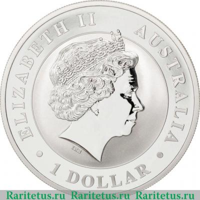 1 доллар (dollar) 2012 года  кукабура Австралия