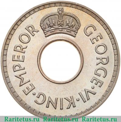 1/2 пенни (penny) 1940 года   Фиджи