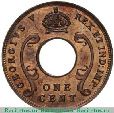 1 цент (cent) 1922 года  без букв Британская Восточная Африка