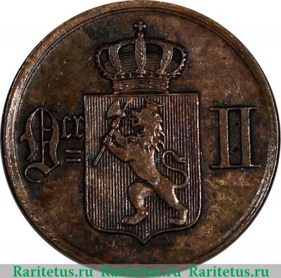 1 эре (ore) 1876 года   Норвегия