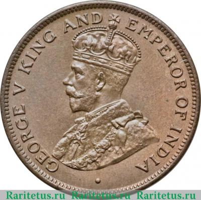 1 цент (cent) 1936 года   Британский Гондурас