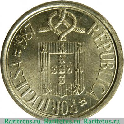 10 эскудо (escudos) 1987 года  Совет Европы Португалия