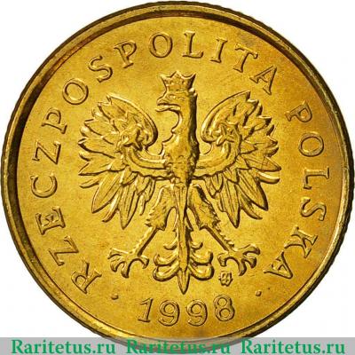 5 грошей (groszy) 1998 года   Польша