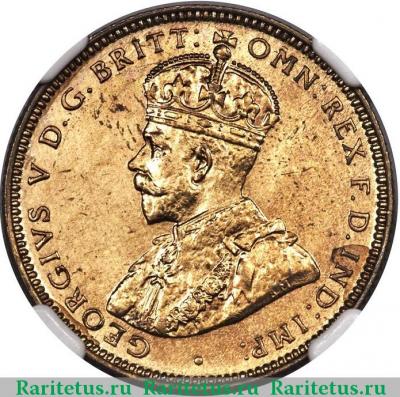 1 шиллинг (shilling) 1924 года   Британская Западная Африка