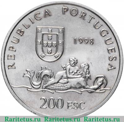 200 эскудо (escudos) 1998 года  Мозамбик Португалия