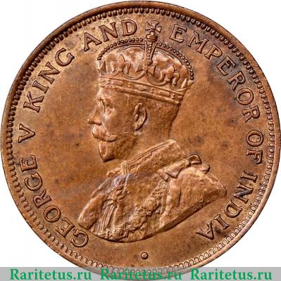 1 цент (cent) 1924 года   Британский Гондурас
