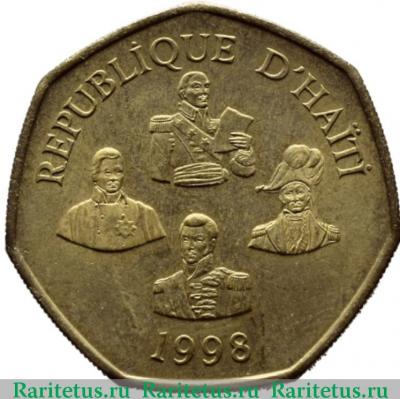 5 гурдов (gourdes) 1998 года   Гаити